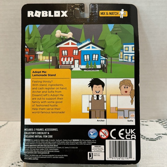 Roblox Adopt Me Lemonade Stand Figures Toys With Code Archer & Sofie - Picture 2 of 2
